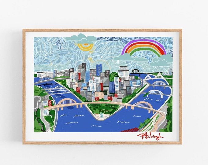 Pittsburgh Skyline Art Print