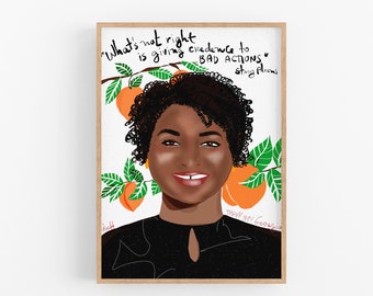 Stacey Abrams Art Print