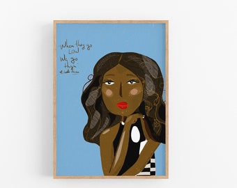 MICHELLE OBAMA  Portraits, Girl Boss Wall Art