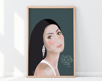 Cher Art Print