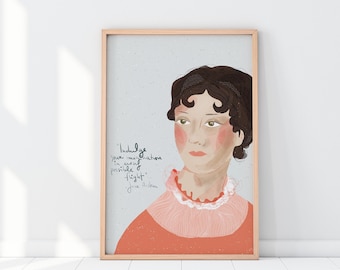 Jane Austen Art Print