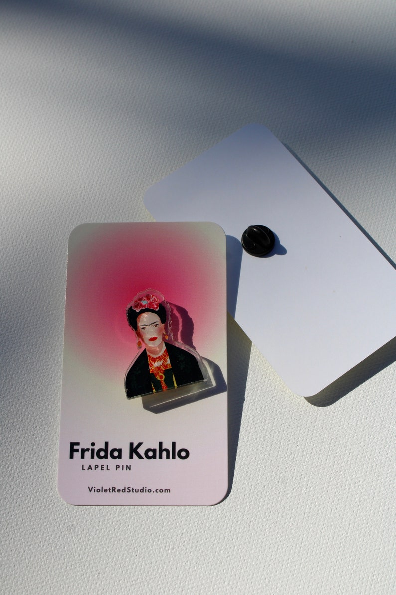 Art Teacher's Gift / Frida Kahlo Lapel Pin image 6