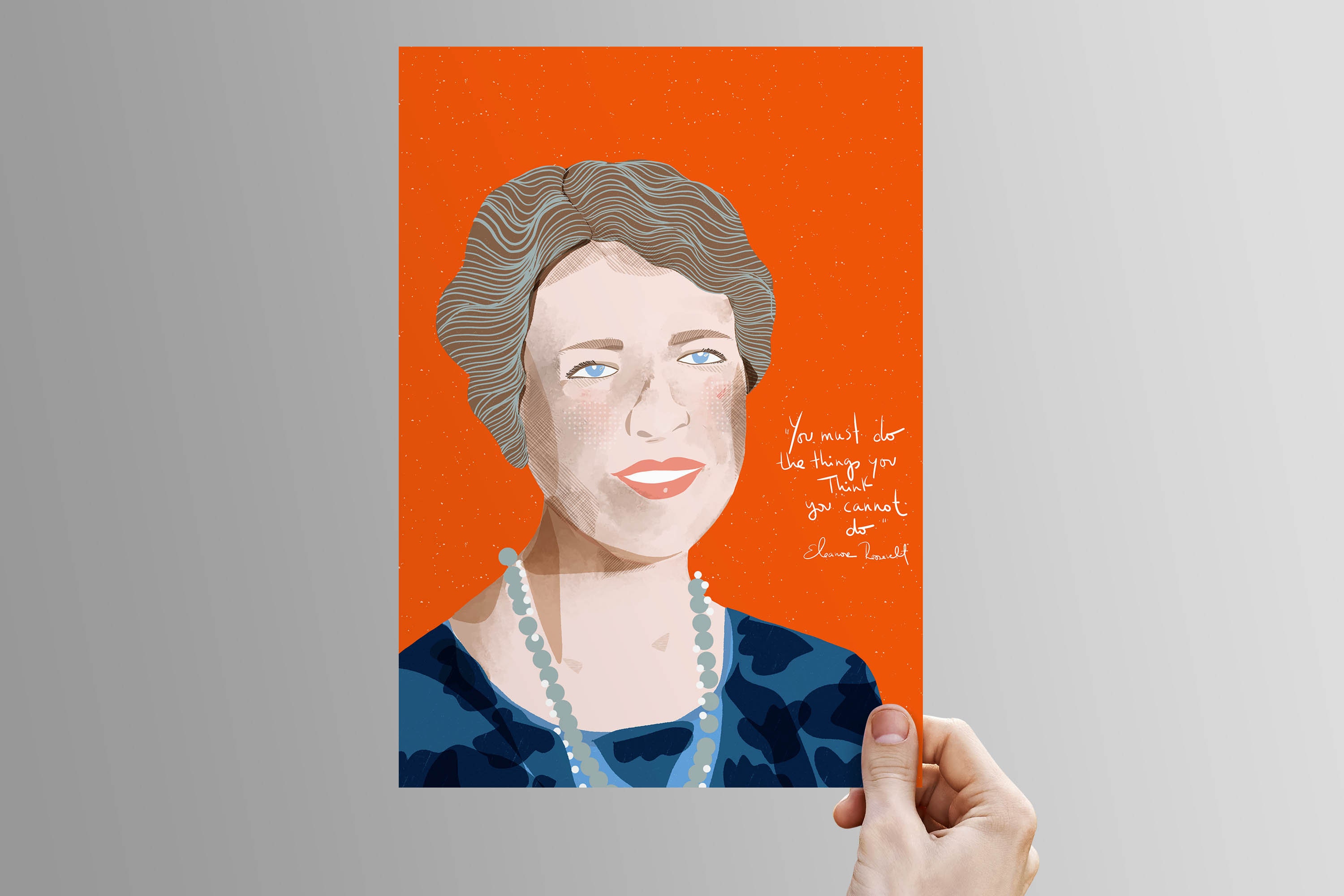 Eleanor Roosevelt Art Print, Iconic Women Art, Cubicle Decor Wall Art ...