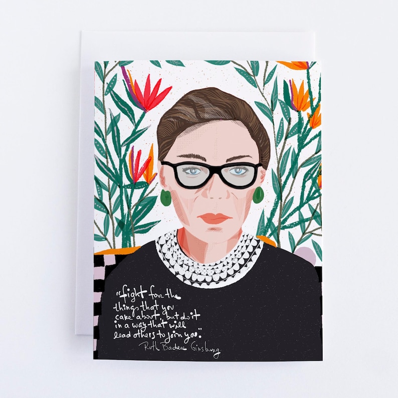 The Notorious RBG Art Print // Ruth Bader Ginsburg Cubicle Decor for Lawyers, Lawyer's Gift, Law office wall art image 4