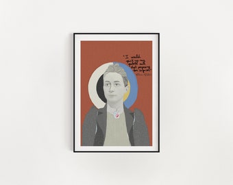 Hilma Af Klint Portrait, Cubicle Decor, Artists Gifts, New Job Gift