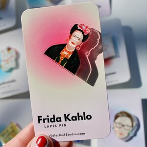 Art Teacher's Gift / Frida Kahlo Lapel Pin image 1