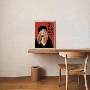 STEVIE NICKS Inspired portrait, Don't be a lady be a legend Art Print image 3