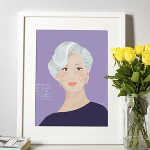Meryl Streep Art Print, LadyBoss Gift image 2