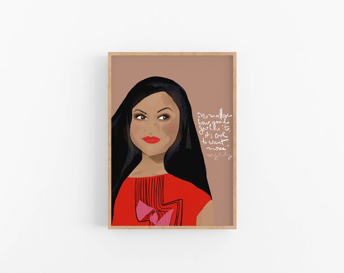 Mindy Kaling Art Print