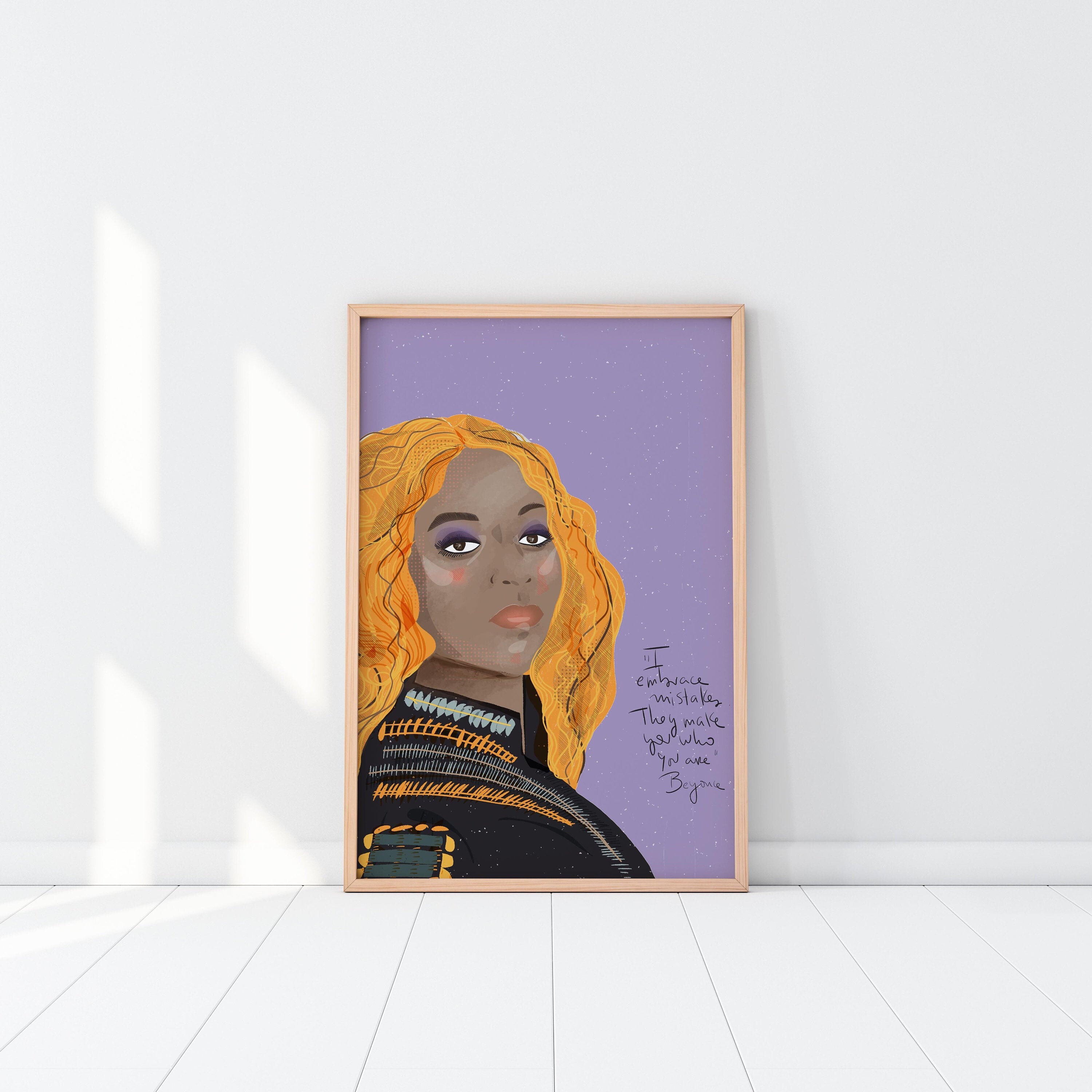 BEYONCE Art Print, Gallery Wall Decor, Cubicle Decor, Music Lover Gifts