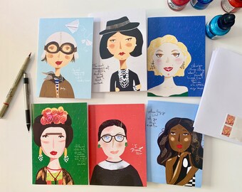 Empowering Cards: Inspiring Icons in Colorful Cartoons – A Perfect Gift for Little Trailblazers!