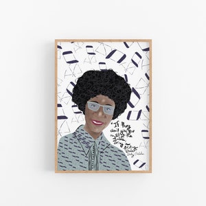 Shirley Chisholm Portrait, Cubicle Decor, New Job Gift for Her image 3
