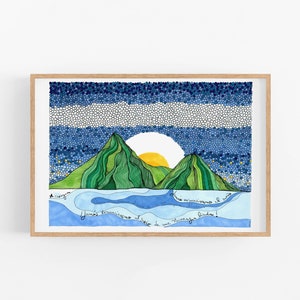 Nicaragua Art Print, Wall Art Nicaraguan Flag Print