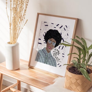 Shirley Chisholm Portrait, Cubicle Decor, New Job Gift for Her image 4