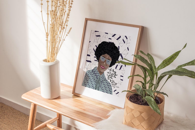 Shirley Chisholm Portrait, Cubicle Decor, New Job Gift for Her image 4