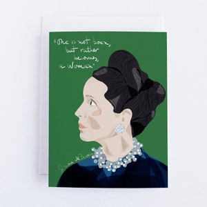 Simone de Beauvoir Art Print, Feminist Quote Wall Art image 2