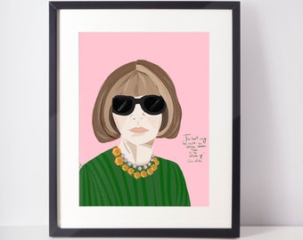 ANNA WINTOUR Art Poster