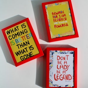 Geschenk für die beste Freundin, die einen Abholer braucht, 6er-Set Affirmationskarten, Back to School Geschenke, Lehrergeschenke, trendiges Briefpapier