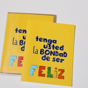 Carte de voeux Se Feliz