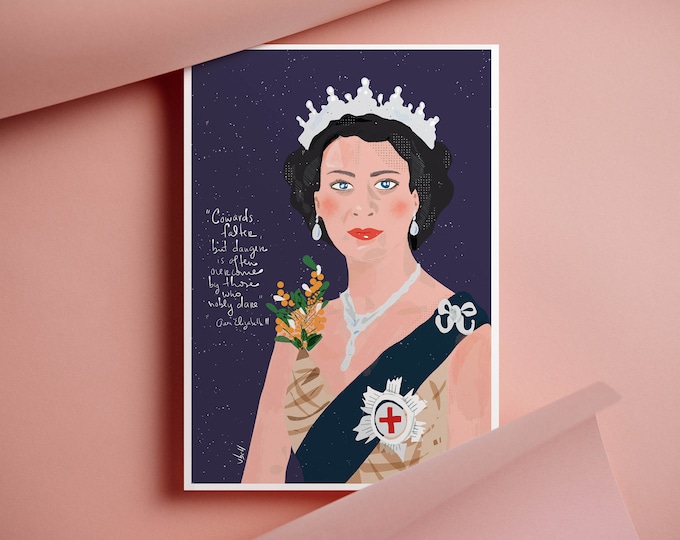 Queen Elizabeth II Art Print