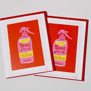 Carte de voeux répulsive pour amour toxique, cadeau de rupture, drôle de Saint-Valentin