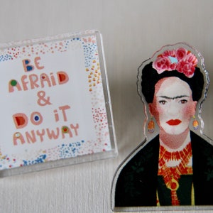 Art Teacher's Gift / Frida Kahlo Lapel Pin image 3