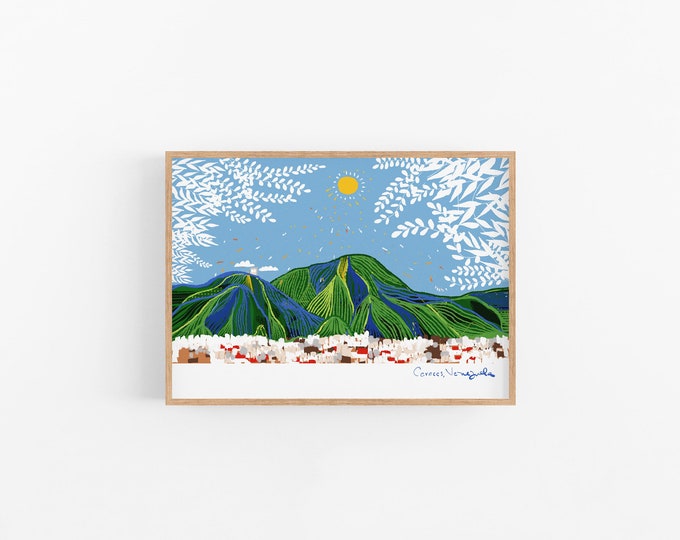 Caracas Art Print, Caracas Skyline