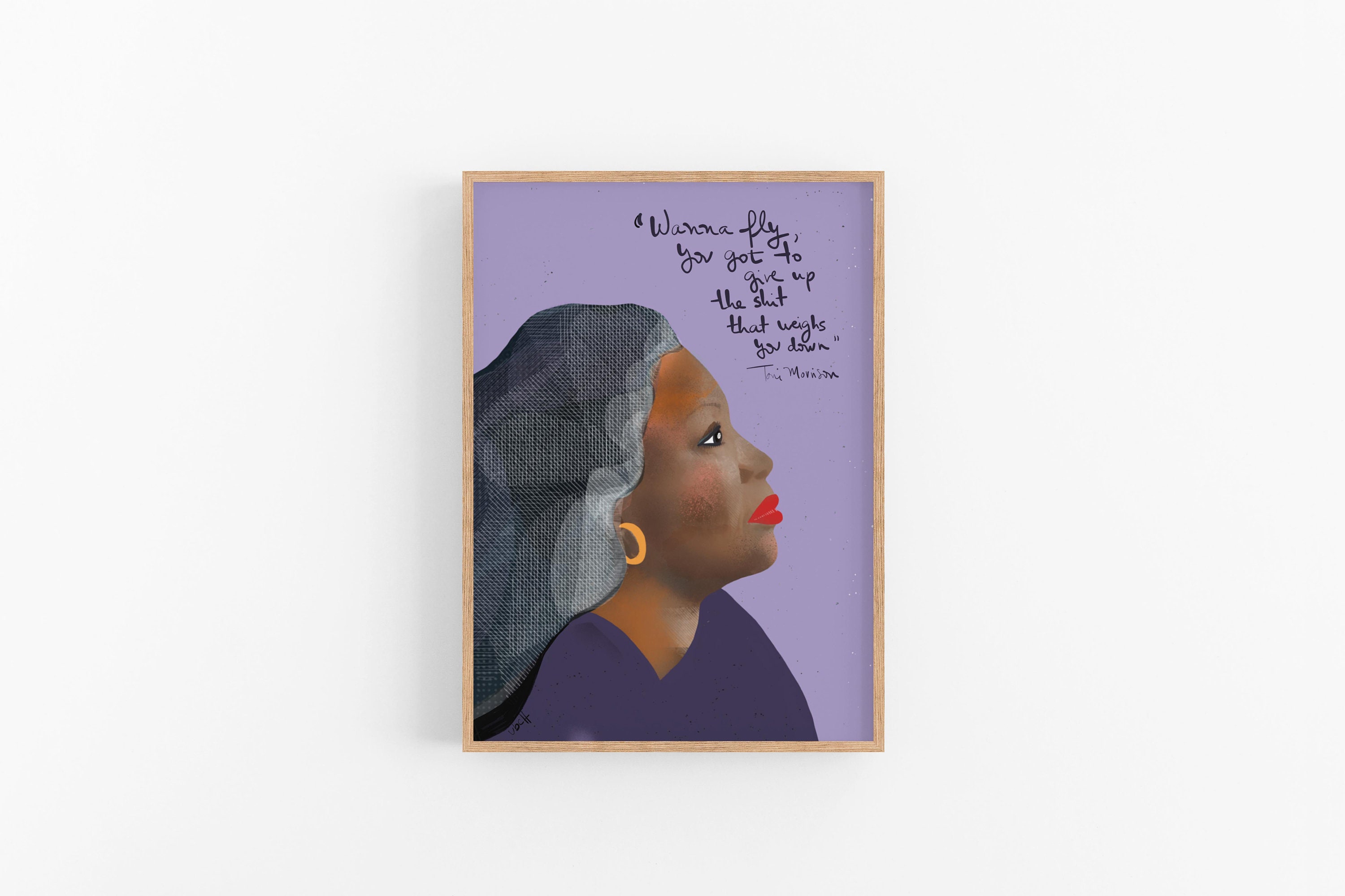 Writer's Gifts // Toni Morrison Art Print, Cubicle Decor, Feminist