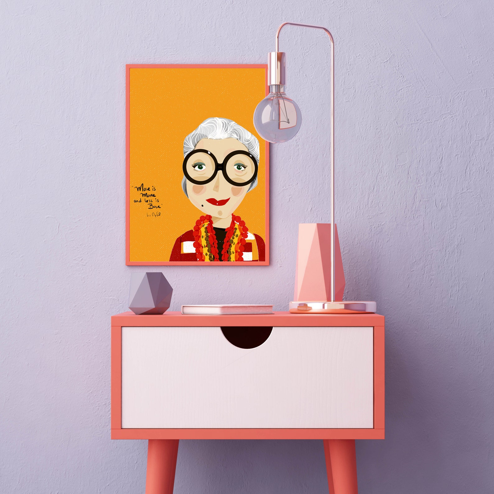 Iris Apfel Print Wall Art Print for Fashion Lovers Etsy