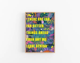 Inspirational C.S. Lewis Quote Poster: Optimistic Wall Art for Dorms, Offices & Cubicles
