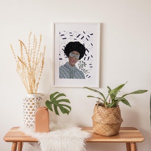 Shirley Chisholm Portrait, Cubicle Decor, New Job Gift for Her image 5