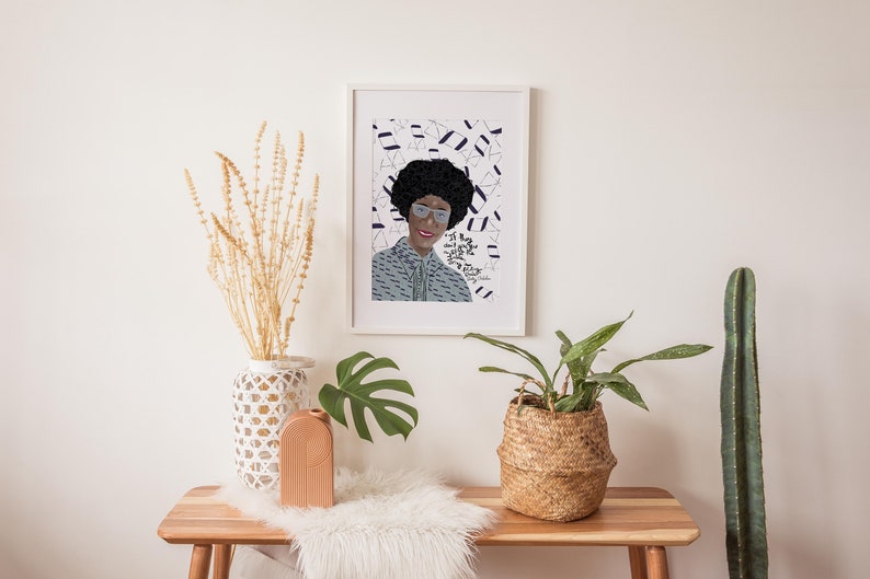 Shirley Chisholm Portrait, Cubicle Decor, New Job Gift for Her image 5