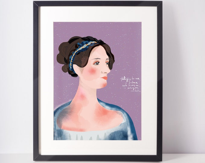 Ada Lovelace Art Print, Math Classroom Wall Art