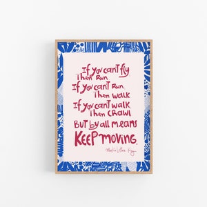 Arte tipográfico con cita inspiradora de Martin Luther King para decoración de oficinas, dormitorios y cubículos