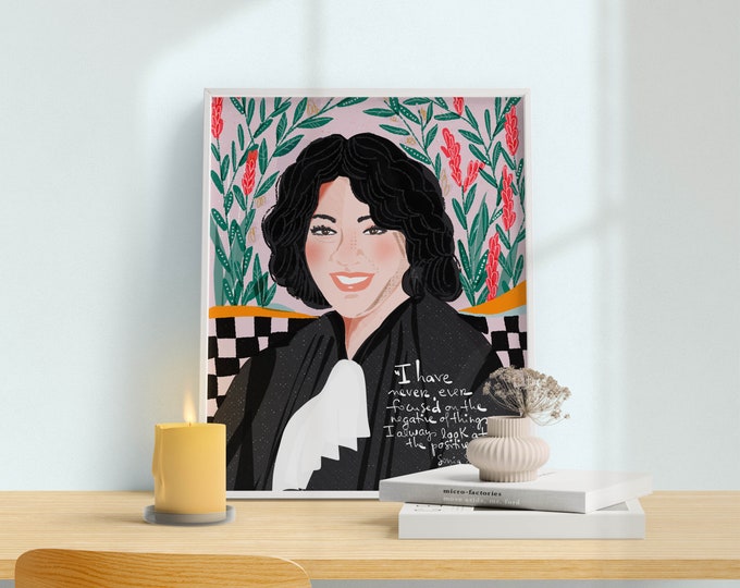 Lawyer's Office Art // Sonia Sotomayor Art Print,  College Dorm Decor, Law office Wall Art