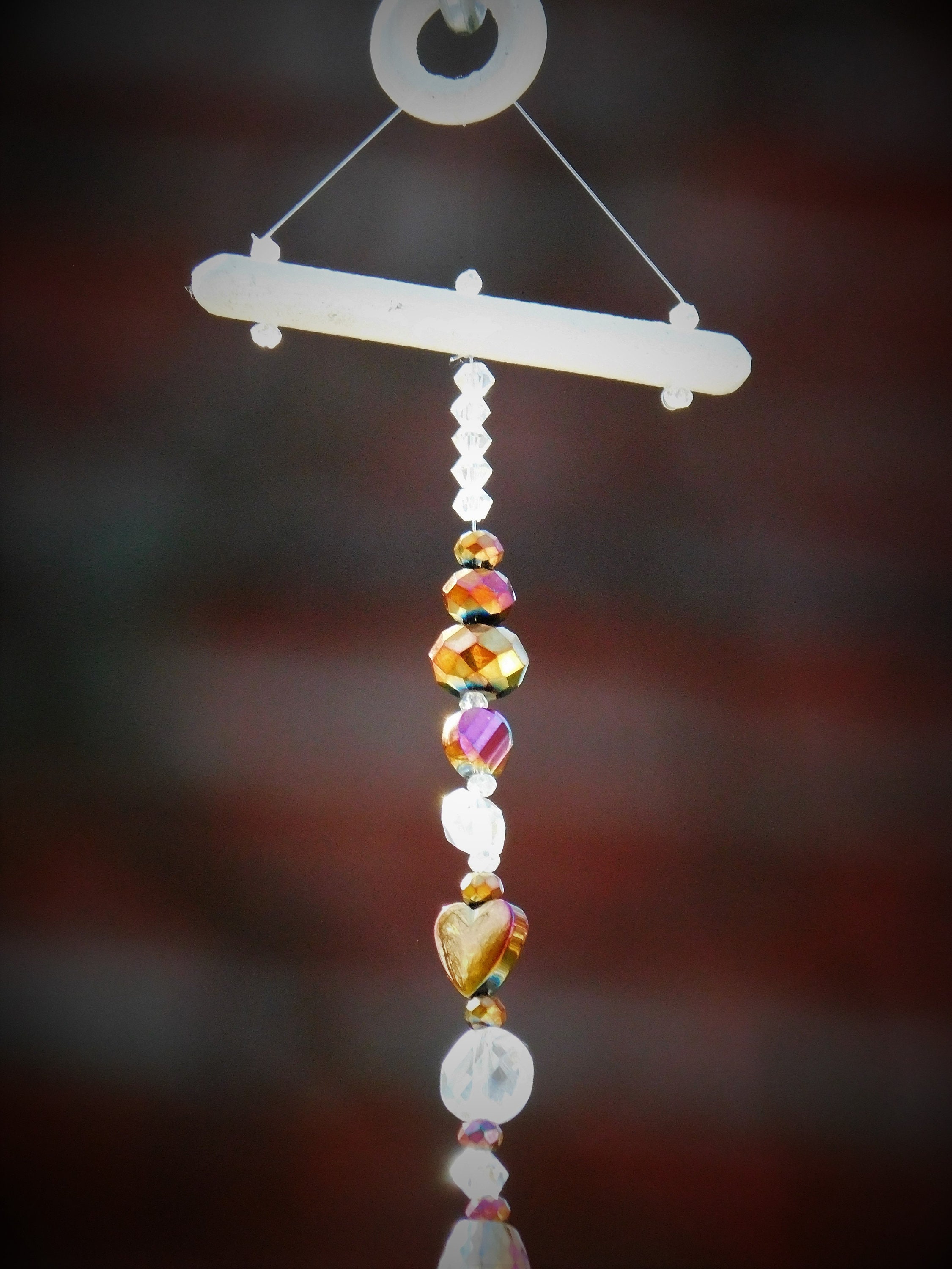 Crystal Suncatcher Faceted Glass Orb Window Suncatcher Etsy UK