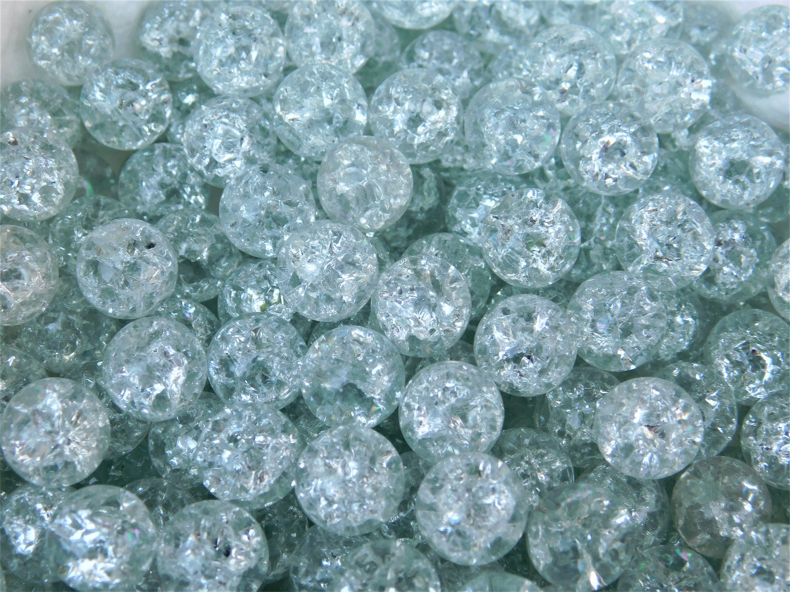 15 Pieces 10mm Cracked Marbles Fried Marbles Clear Cracked Etsy