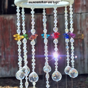 42-45cm Crystal Suncatcher Chakra Moon main image 1