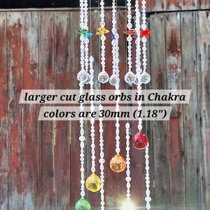 42-45cm Crystal Suncatcher Chakra Moon main image 0