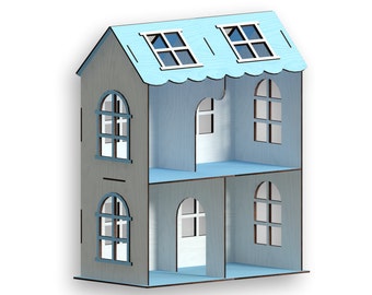 Dollhouse Laser Cut Files, Vector Plans (Digital Download)
