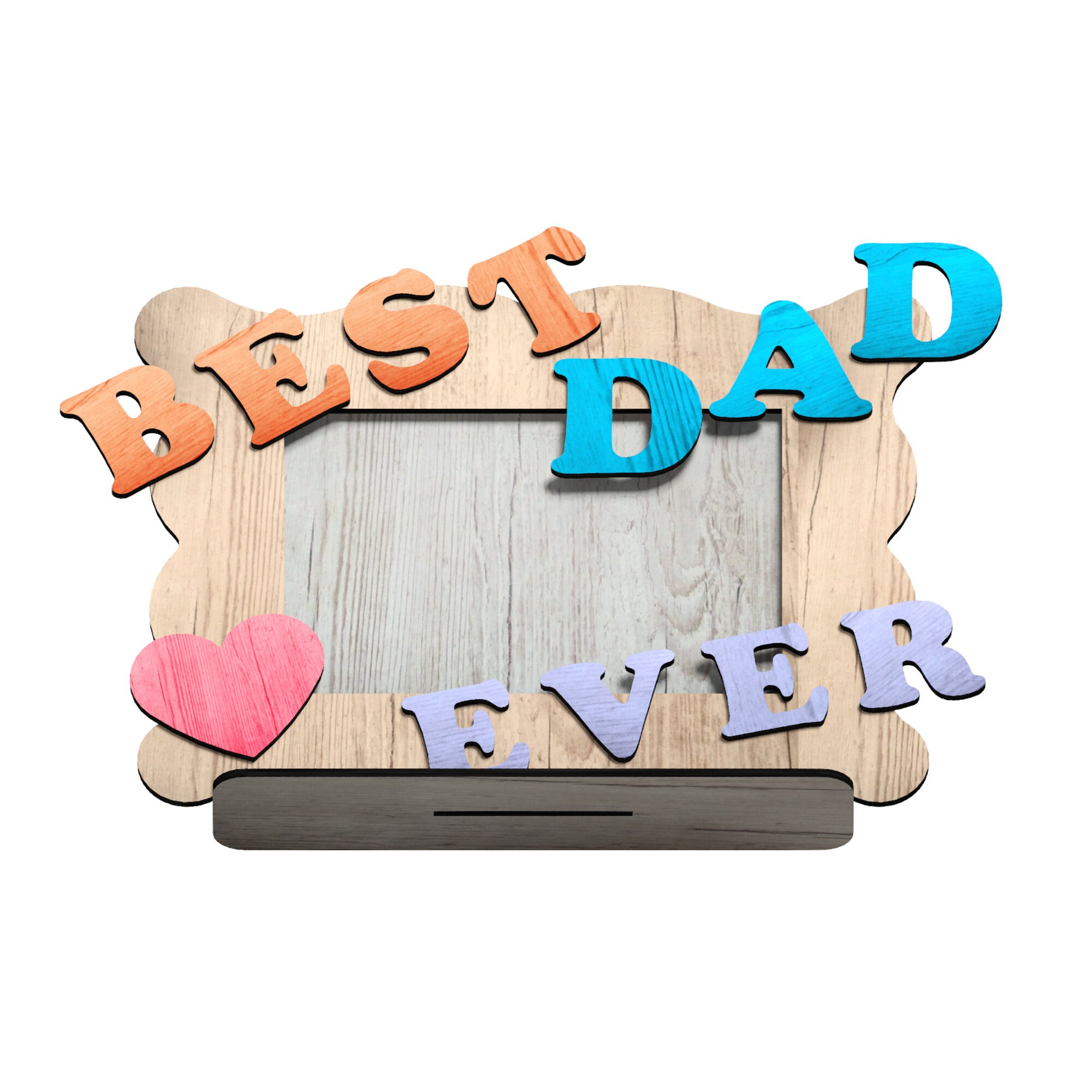 Dad Picture Frame Pattern Vector for Laser Cutting | Etsy