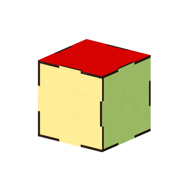 Cube Laser Cut Files Laser Cut Template Laser Cut Pattern Etsy