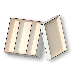 Box for Wine and Glasses, Laser Cut Files - Svg+Dxf+Pdf+Ai+Cdr+Eps - laser Files - Instant Download - laser cut template - laser cut pattern