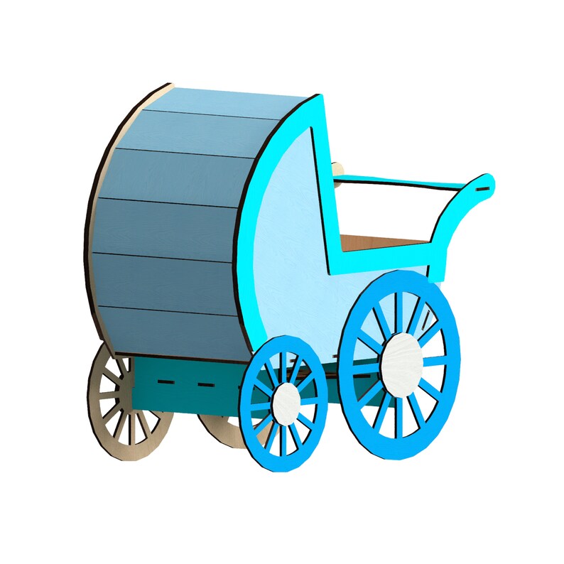 Strollerlaser Cut Files Laser Cut Template Vector for | Etsy