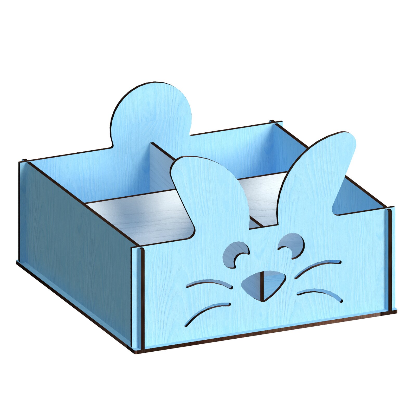 Rabbit Box Laser Cut Files Laser Cut Template Vector for Etsy