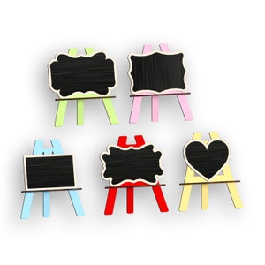 Set 5 Blackboards Candy Bar, Laser Cut Files, laser cut template, Vector for Laser, laser cut pattern, vector model, Instant download