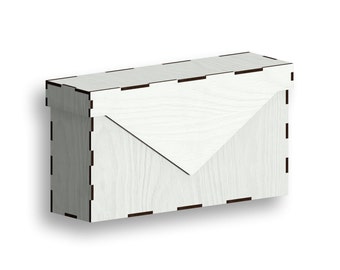 Envelope Box Laser Cut File: CNC Pattern (Digital Download)