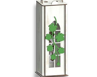 Laser Cut Wine Box Plan: CNC Vector Model (Digital Download)