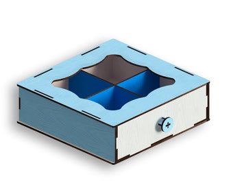 Laser Cut Drawer Box Template: Vector Files (Digital Download)