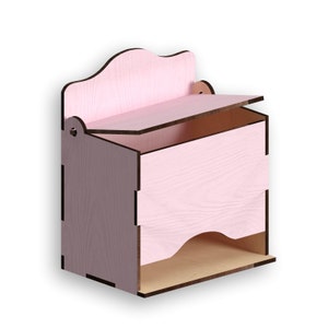 Diaper dispenser,  Laser Cut Files, laser cut template, laser cut pattern, vector model,vector plan,Instant download